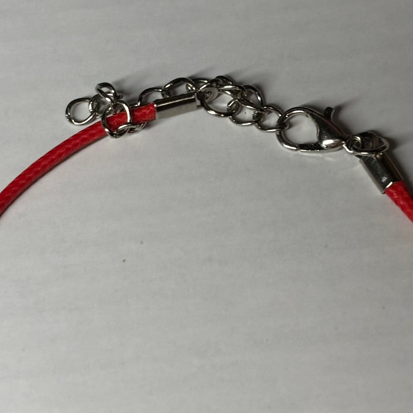 Red Print Bishop - Handmade Resin Chess Necklace