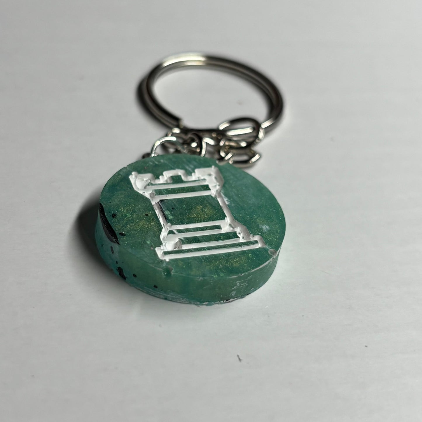 Sploosh Green Rook - Handmade Resin Keychain