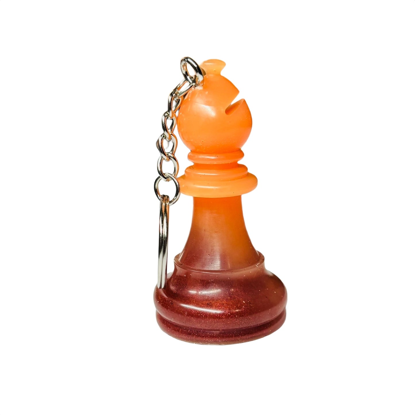 Simplistic Orange - Handmade Resin Keychain - Large Edition
