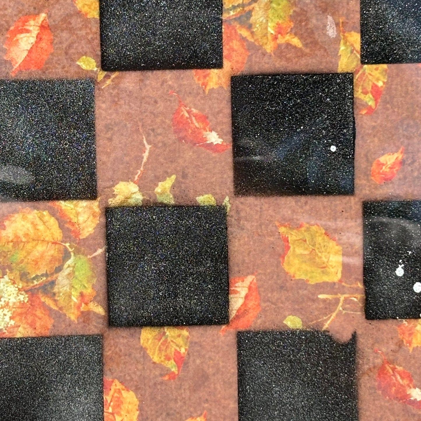 Autumn Leaves - Resin Coated Chess Board