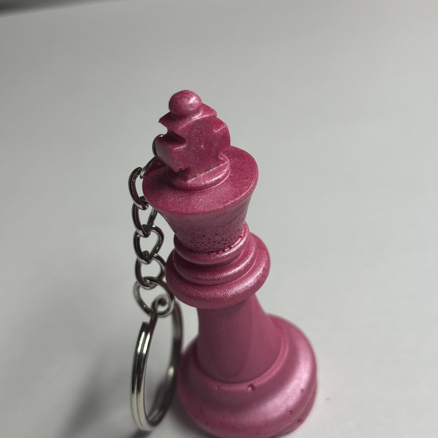 Pink King - Handmade Resin Keychain
