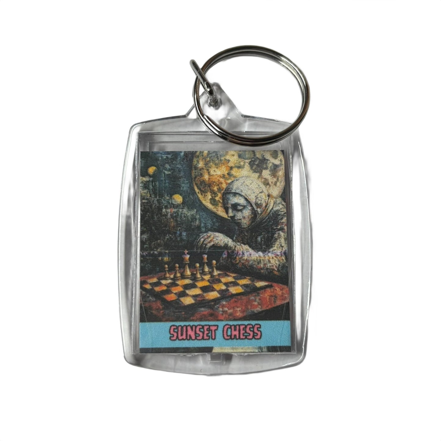 Chess In Space - Chess  Photo Keychain