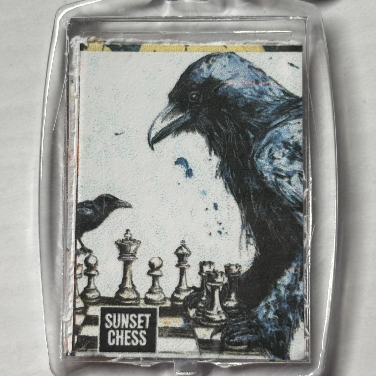 Raven Mother - Chess  Photo Keychain