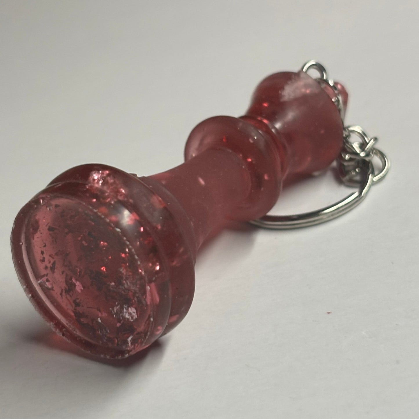 Red Crystal King - Handmade Resin Keychain