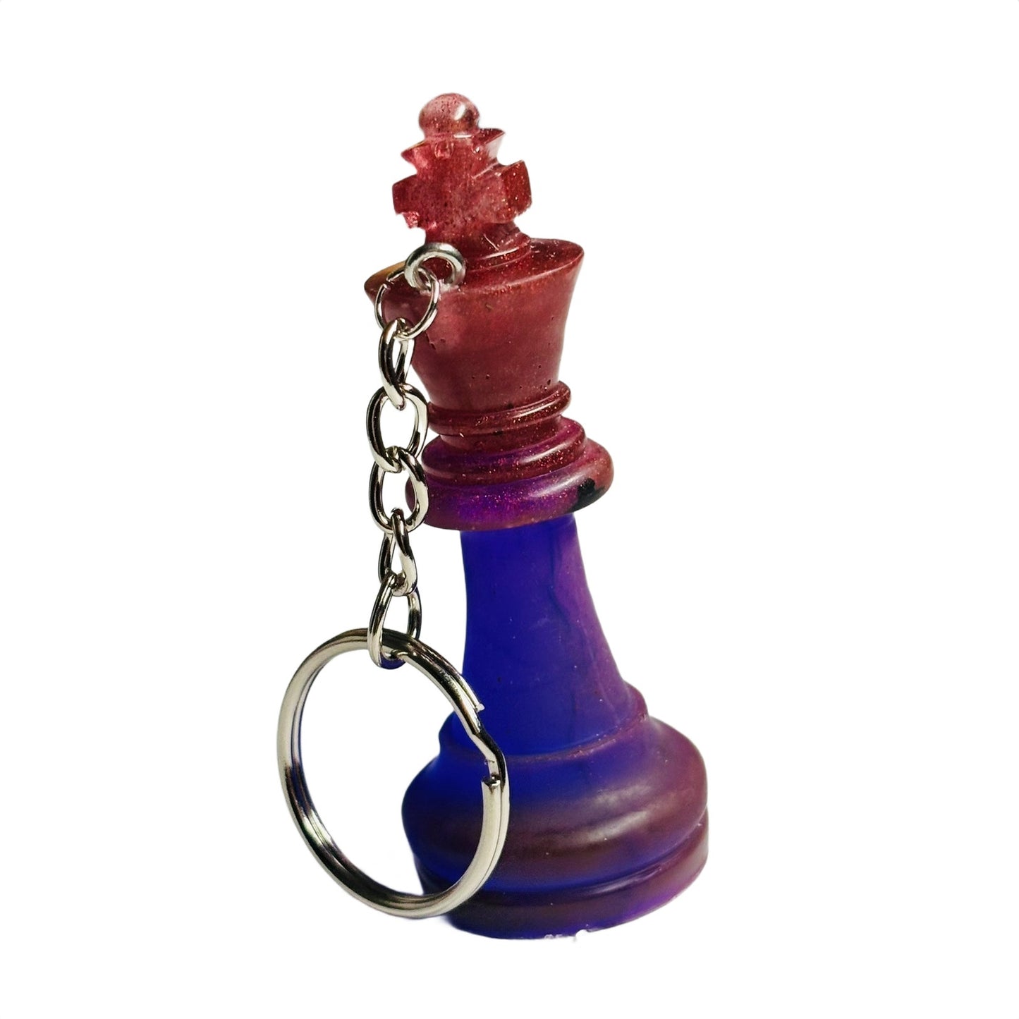 Purple/Red King - Handmade Resin Keychain