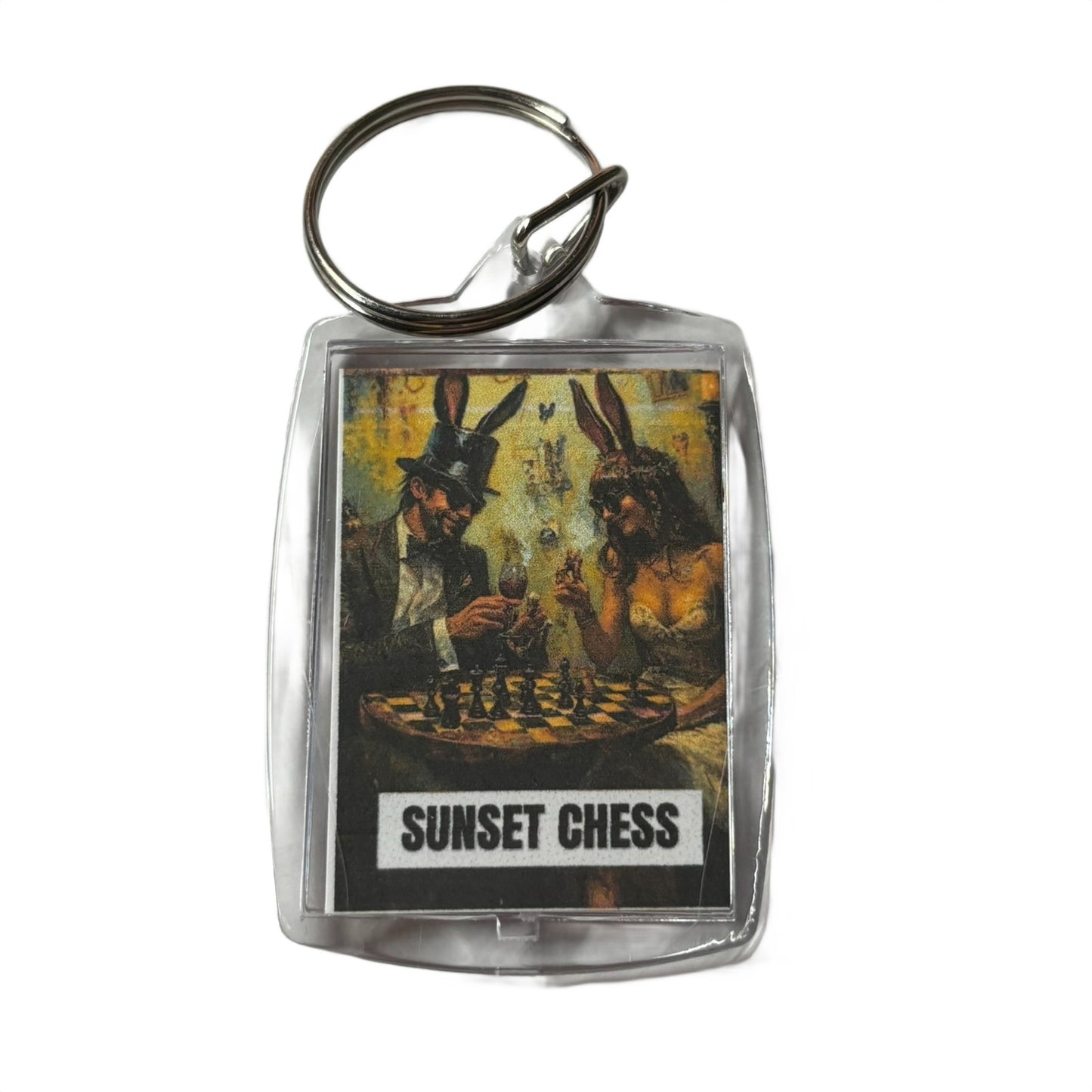 Back Room - Chess  Photo Keychain