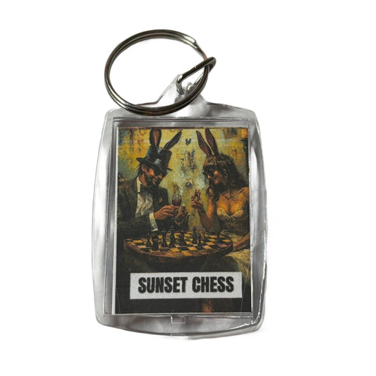 Back Room - Chess  Photo Keychain