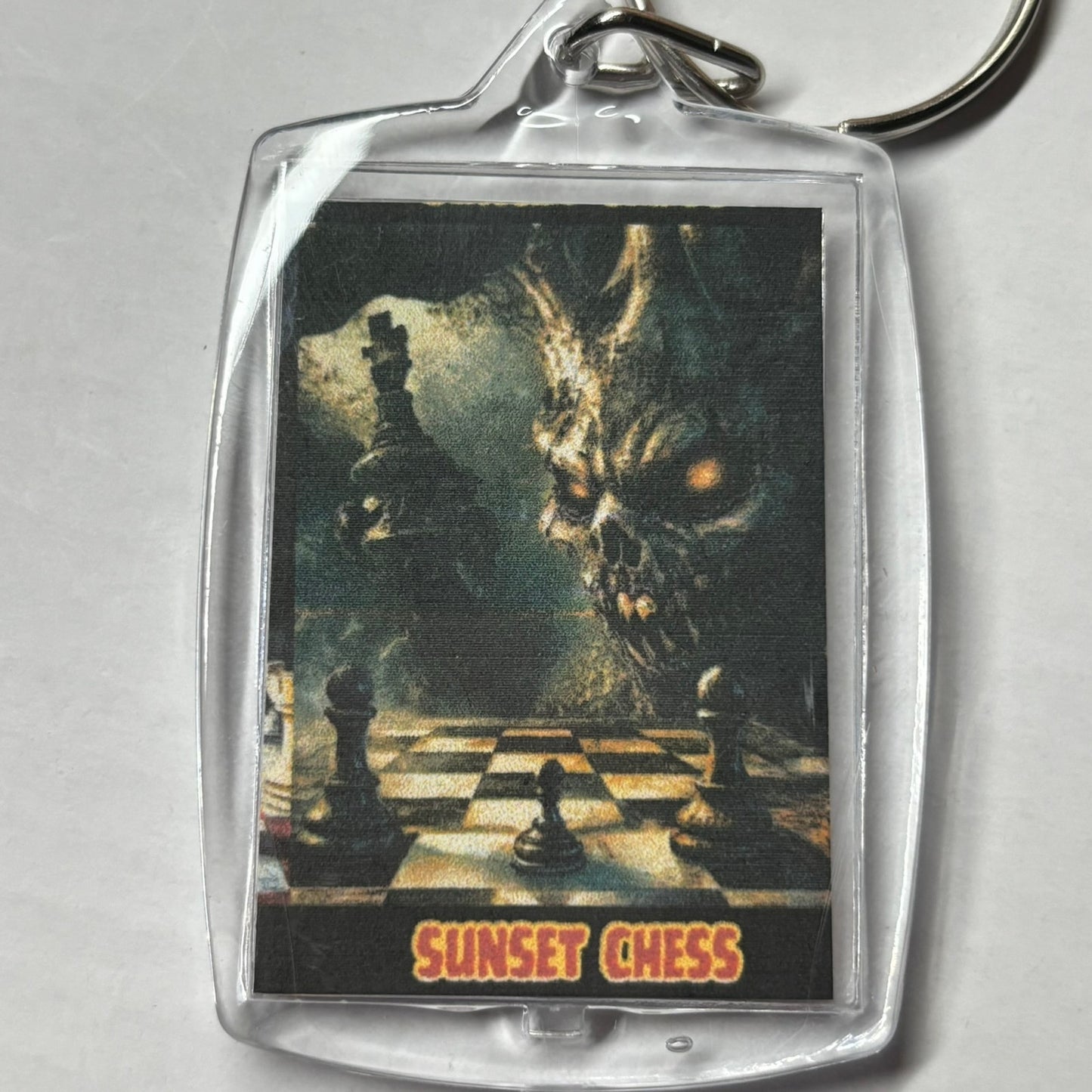 The Dark Side - Chess  Photo Keychain