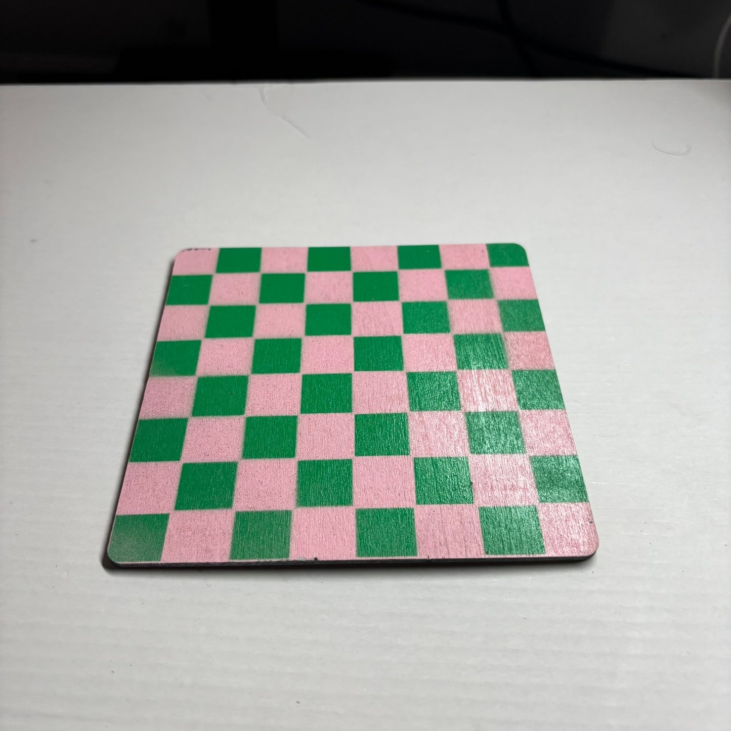 Light Pink Green - Mini Chess Set