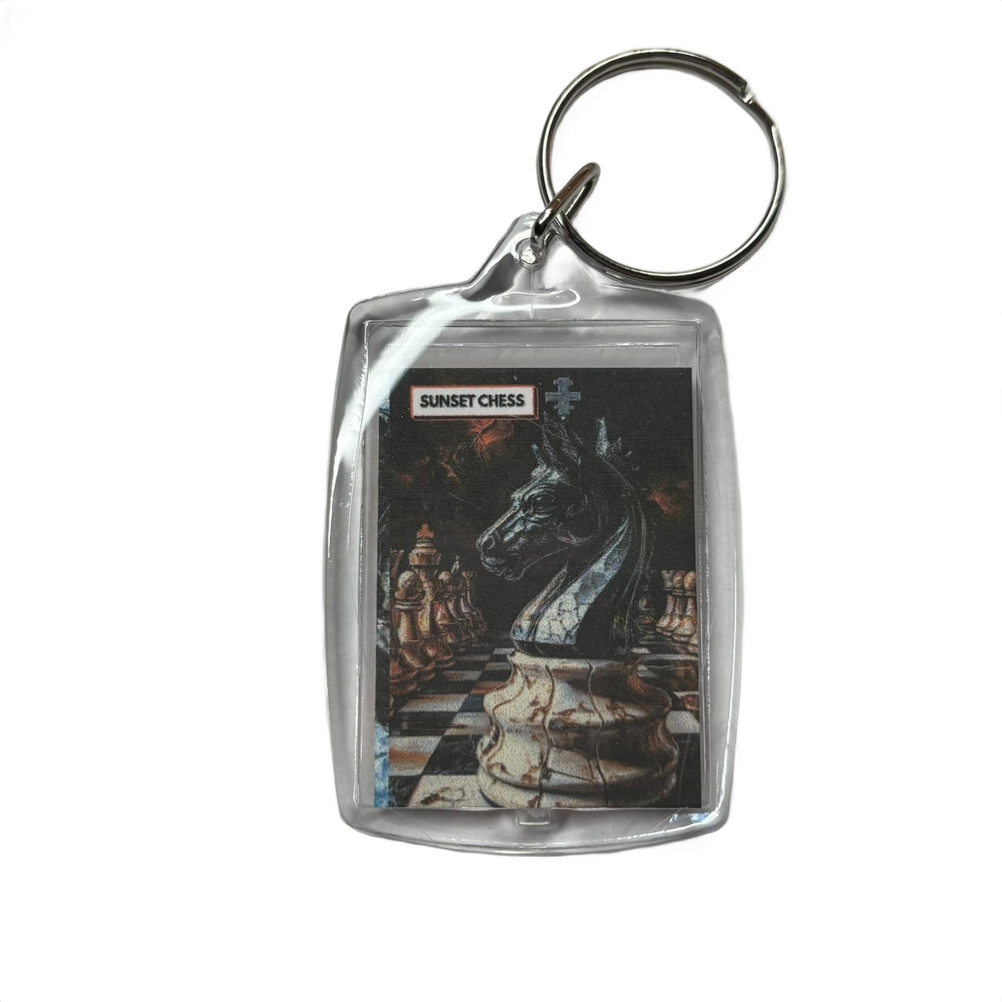 Dark Horse - Chess  Photo Keychain