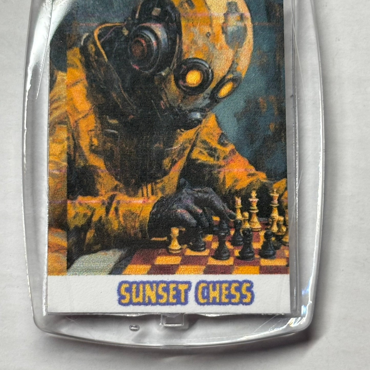 Old Robo - Chess  Photo Keychain