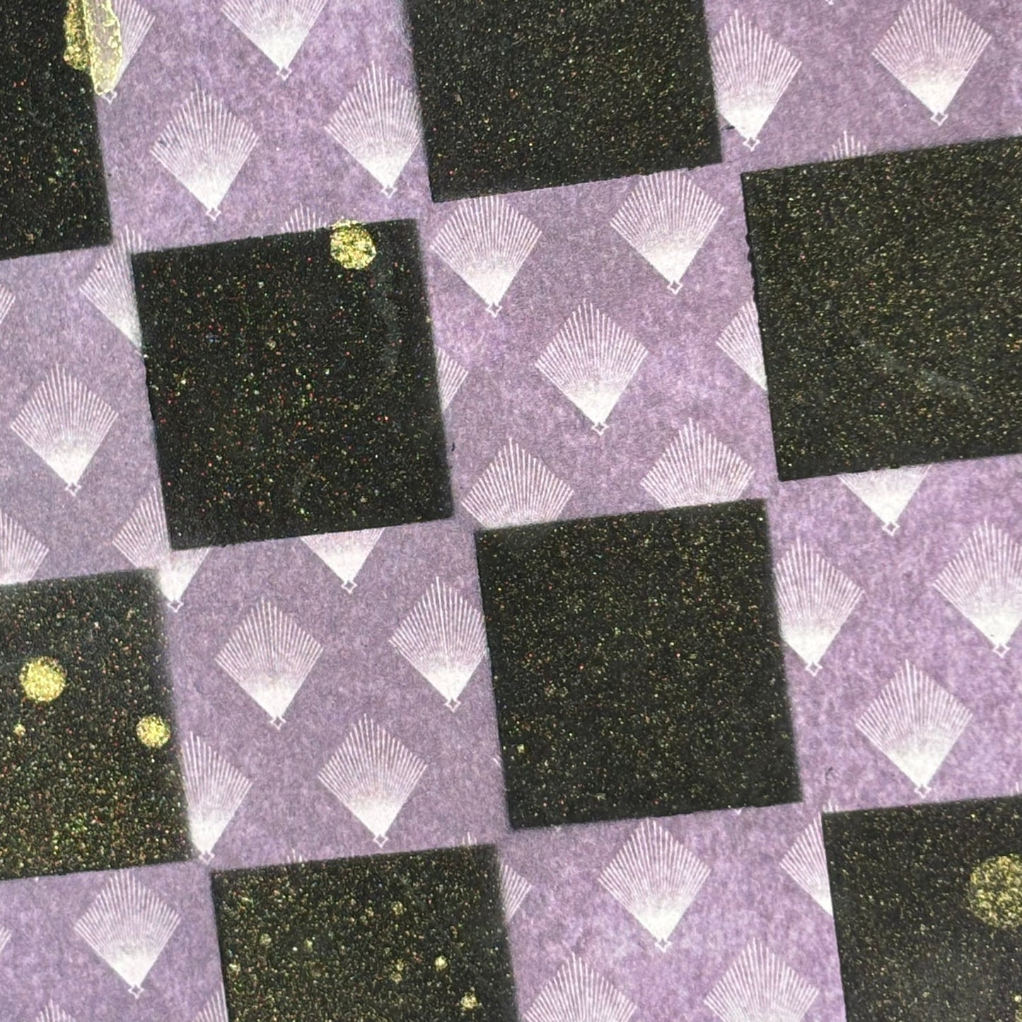 Vintage Purple - Scrapbook Chess Board