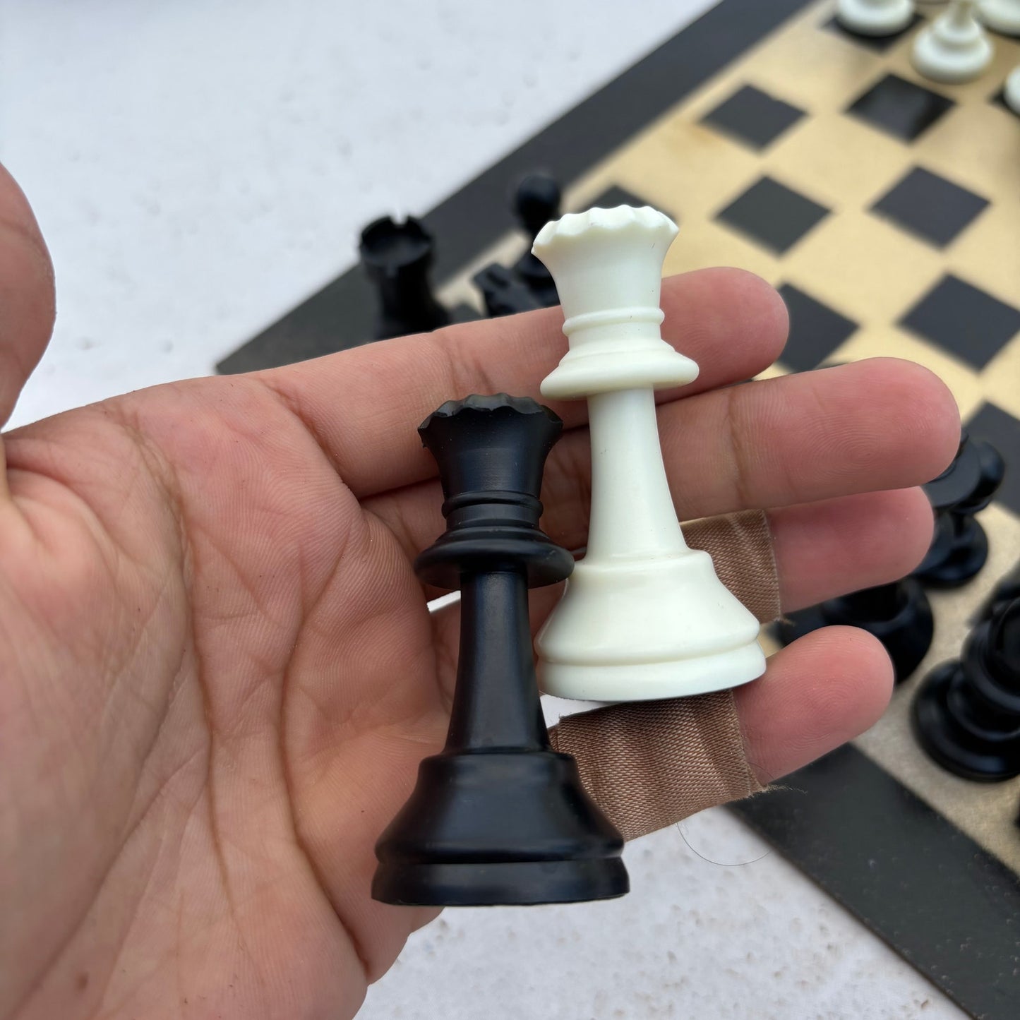 Gold & Black - Painted Chess Set