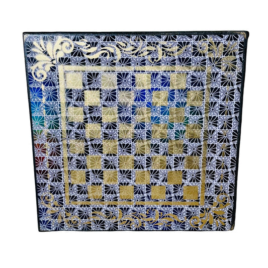 Golden Black & White - Scrapbook Chess Board
