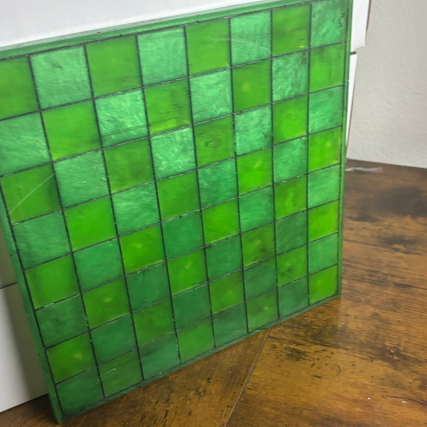 Solid Green - Resin Chess Board