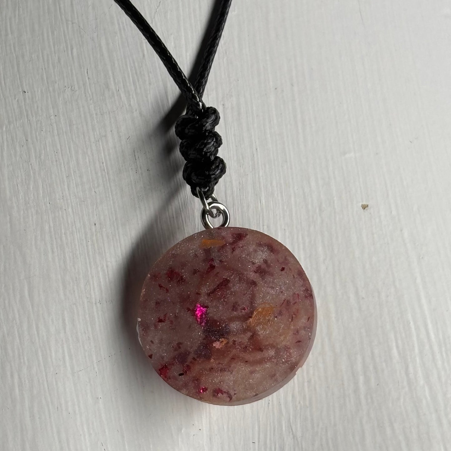 Purple Bishop - Handmade Resin Chess Necklace