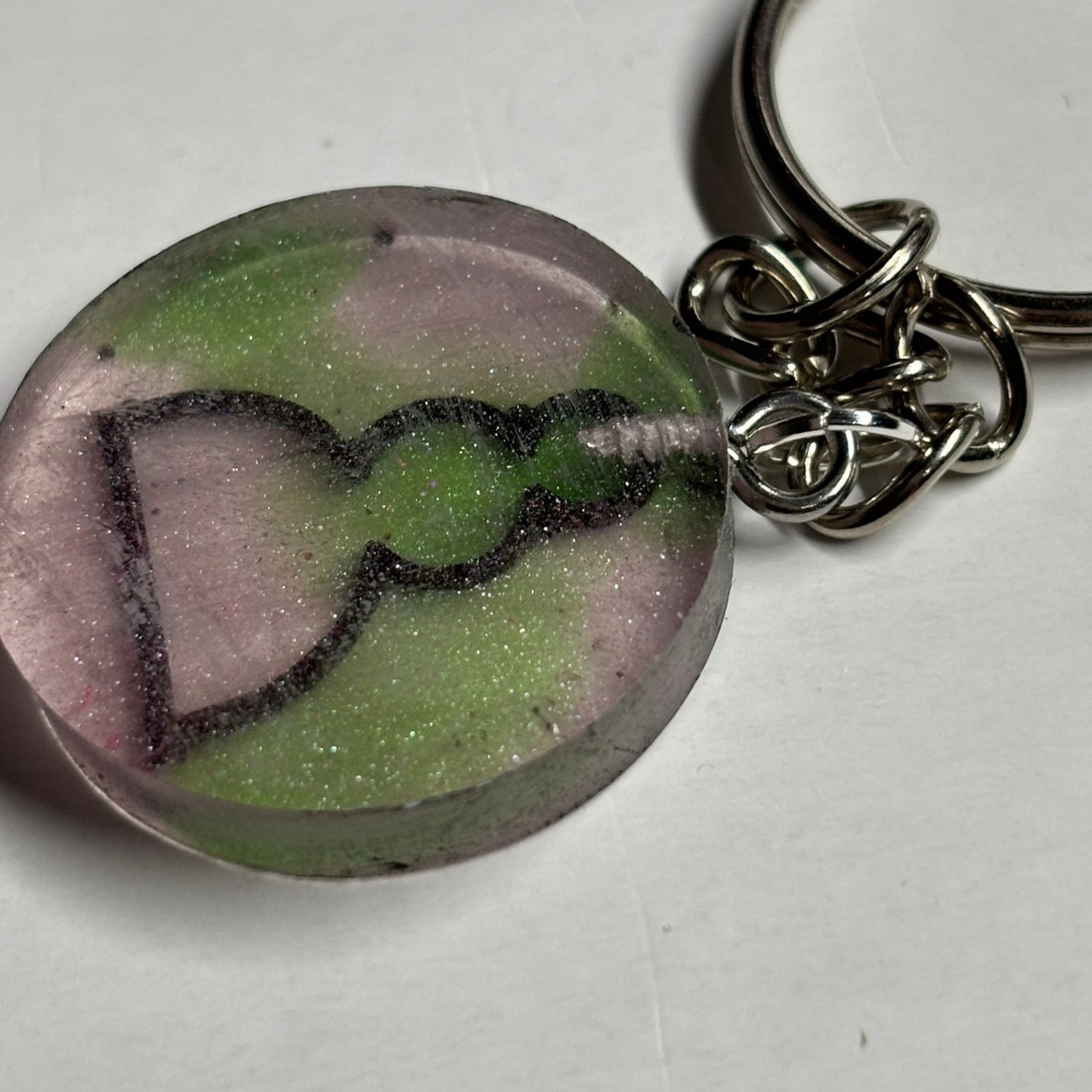 Pawns Mesh Handmade Resin Keychain - Flat Edition