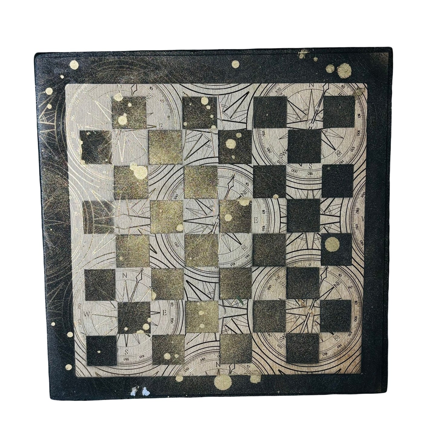 Golden Symbols - Scrapbook Chess Board