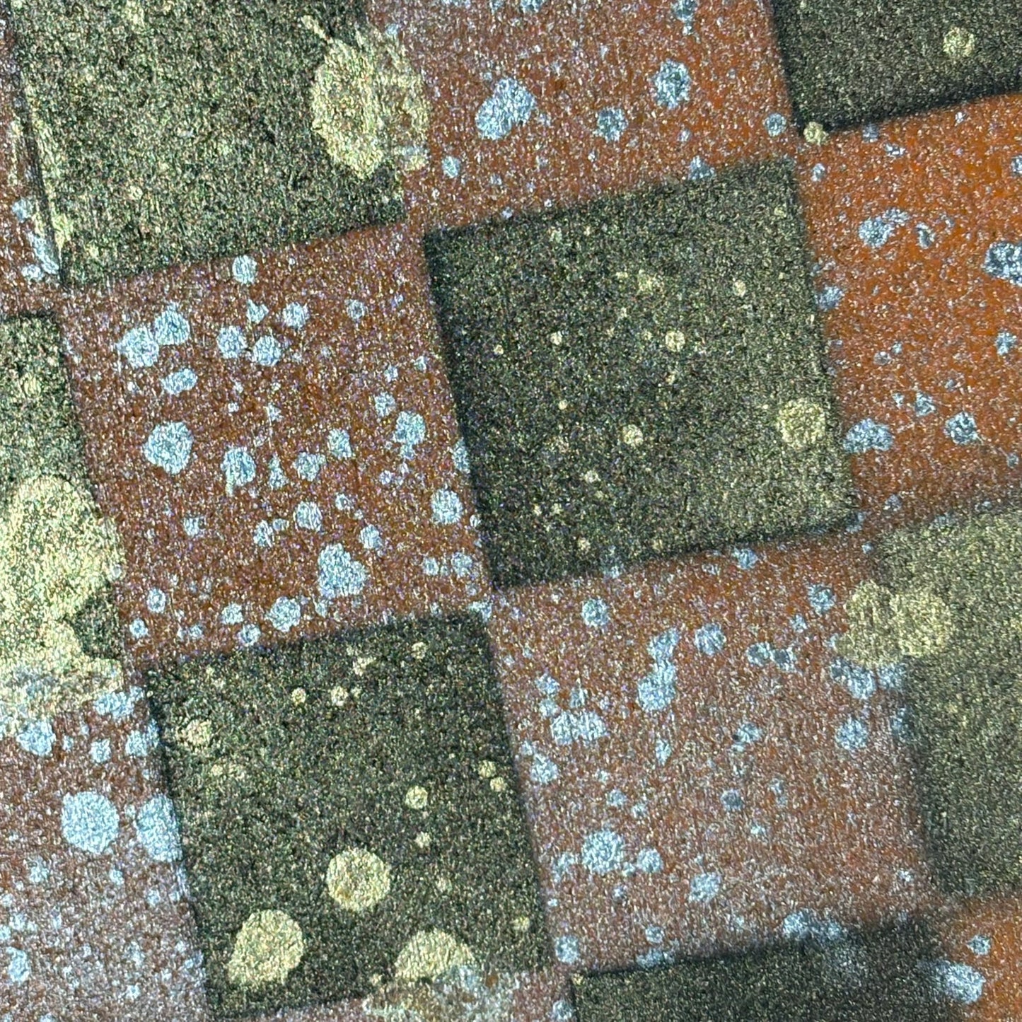 Orange Splatter - Painted Chess Board