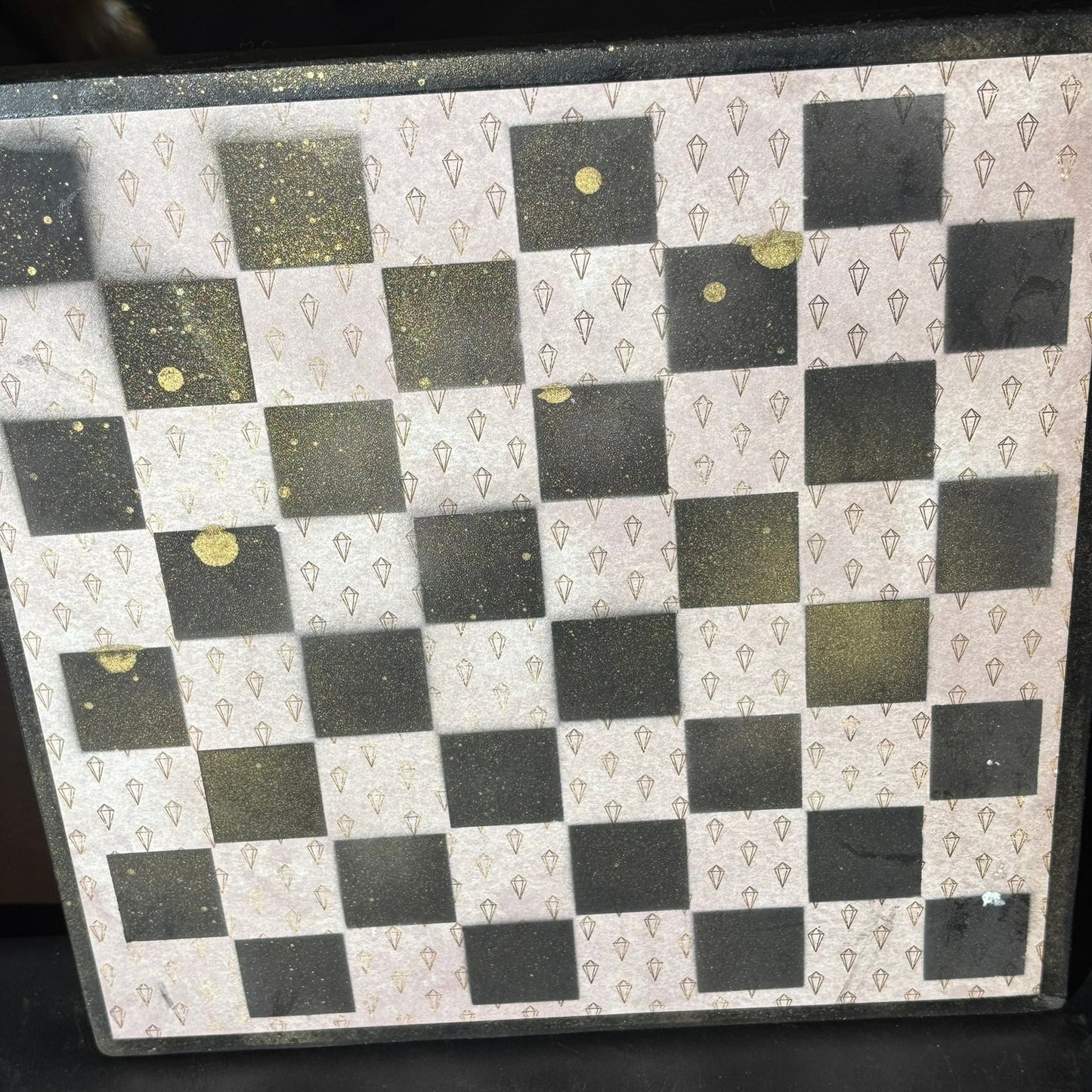 Mini Crystals Pattern - Scrapbook Chess Board