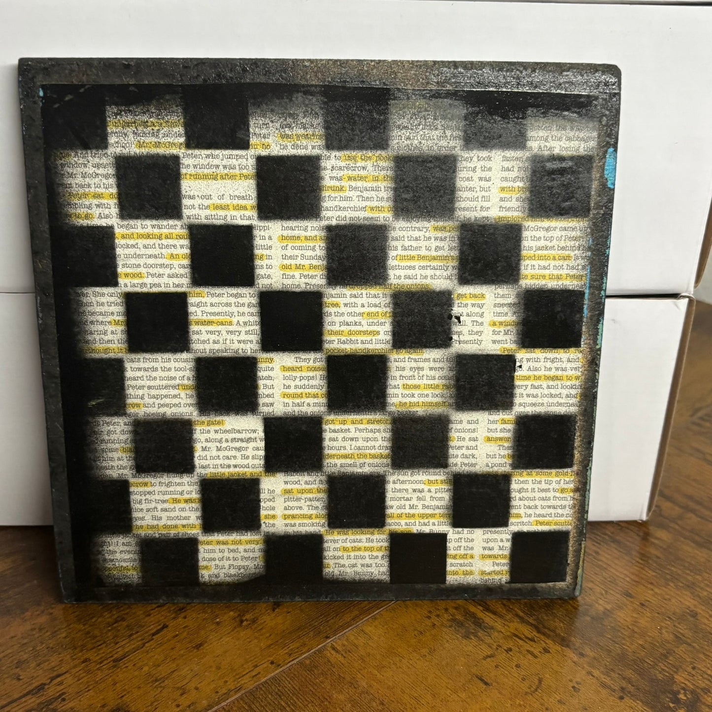 Blue Chrome - Painted Double Sided Chess Board