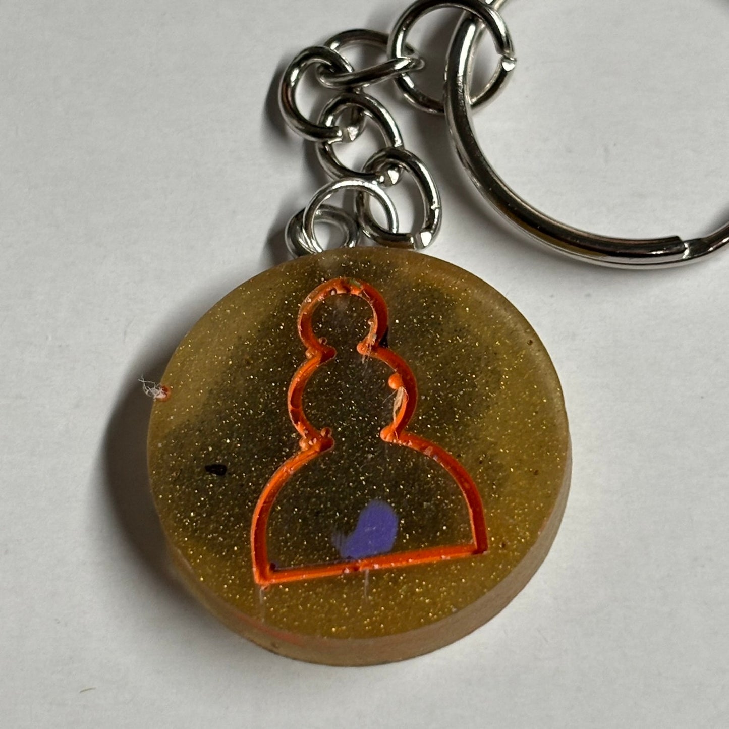 Tanned Orange - Handmade Resin Keychain