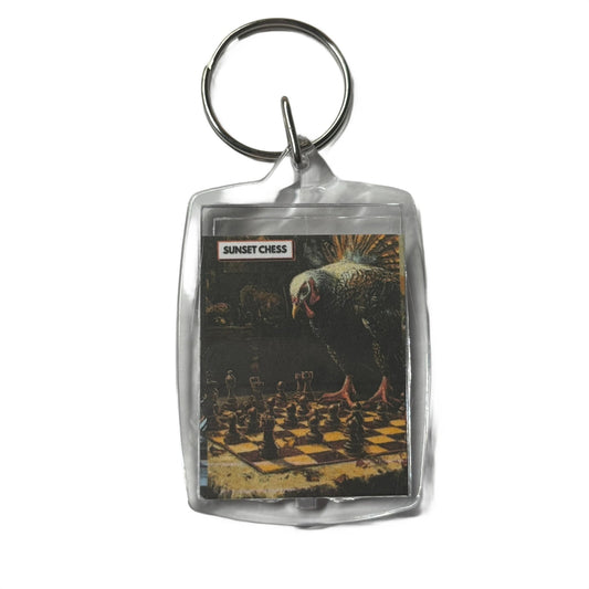 Morning Rooster - Chess  Photo Keychain