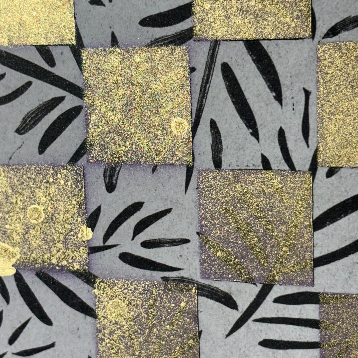 Purple Gold White - Scrapbook Chess Board