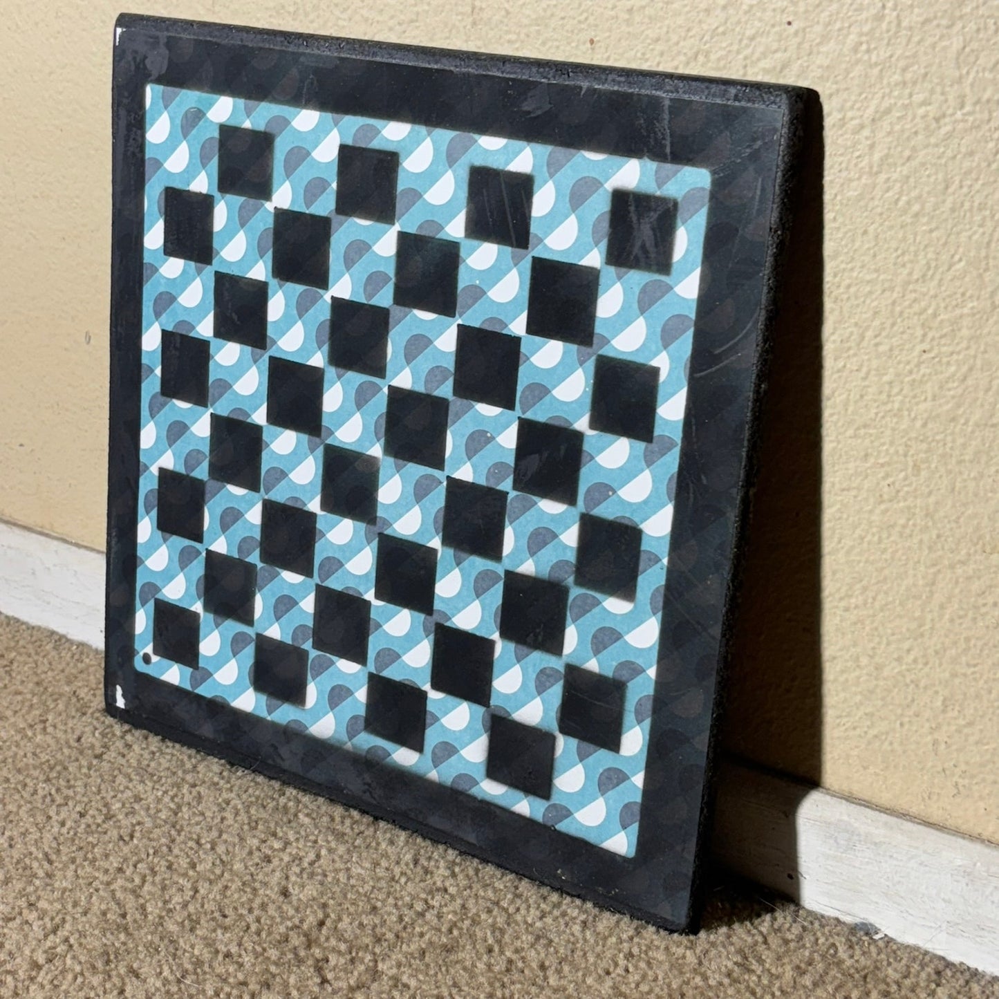 Aqua Green - Scrapbook Chess Board