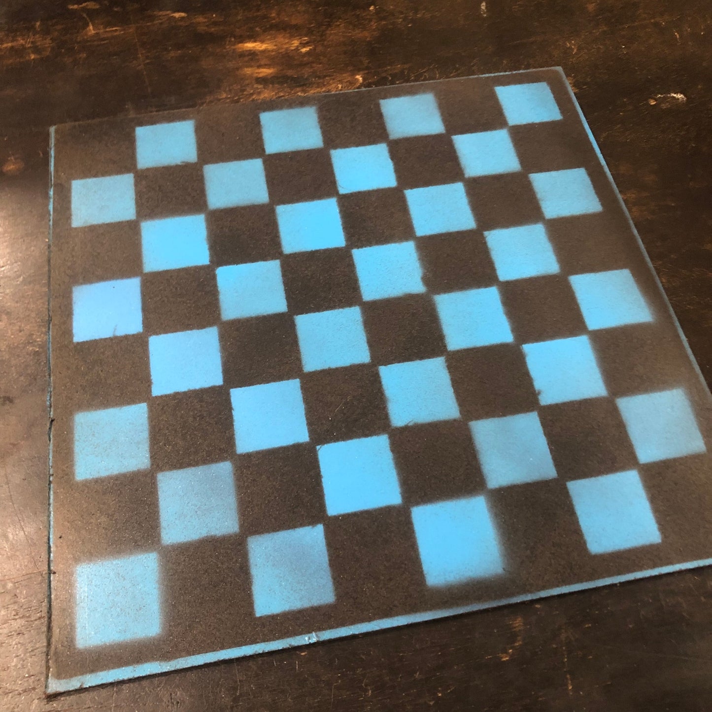 Black & Blue - Painted Chess Set