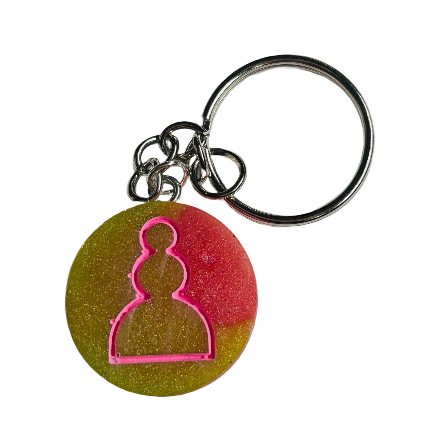 Vintage Pink - Handmade Resin Keychain