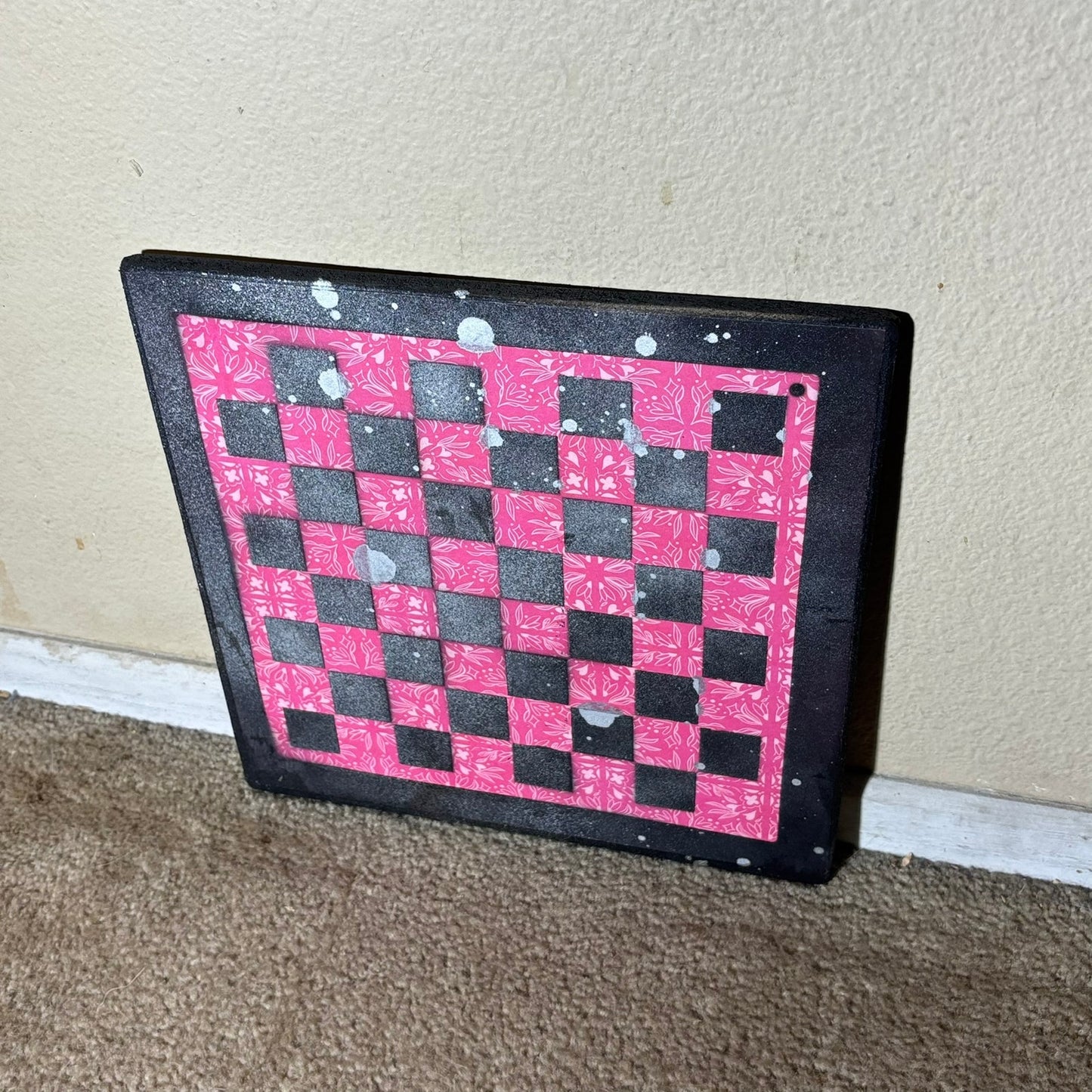 Classy Red - Scrapbook Chess Board