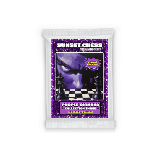 Purple Diamond Part 3 - Sunset Chess Scrapbook Card Pack