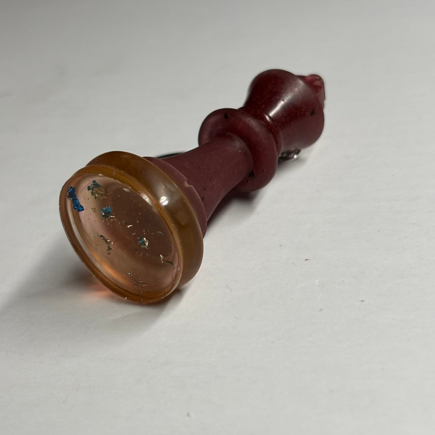 Crimson Red King - Handmade Resin Keychain