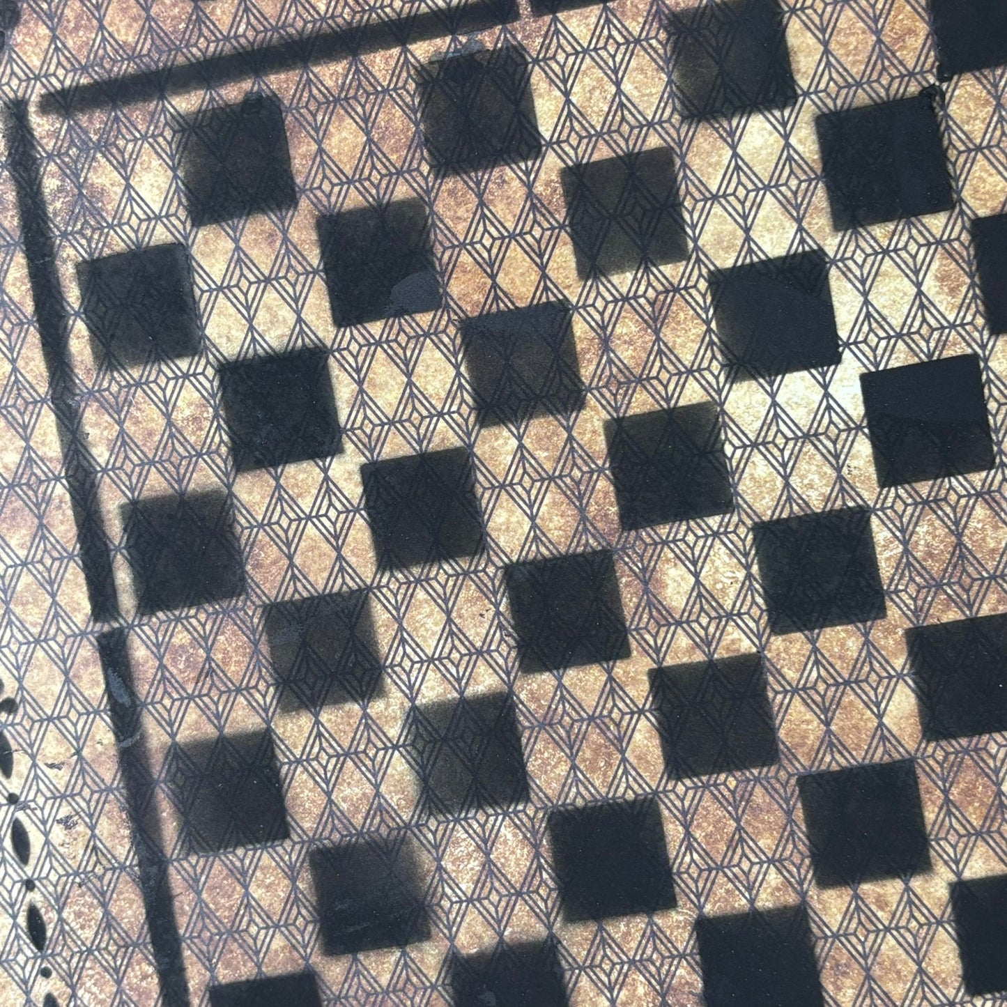 Vintage Brown - Scrapbook Chess Board