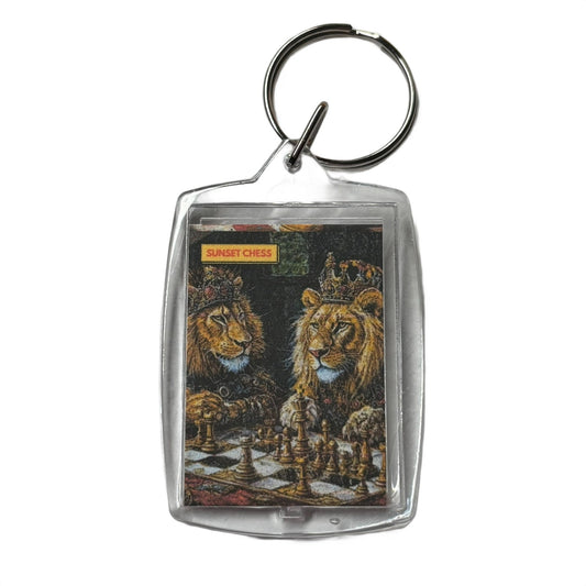 Lion Brothers - Chess  Photo Keychain