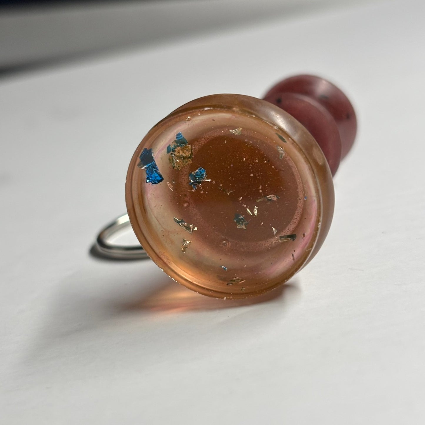 Crimson Red King - Handmade Resin Keychain