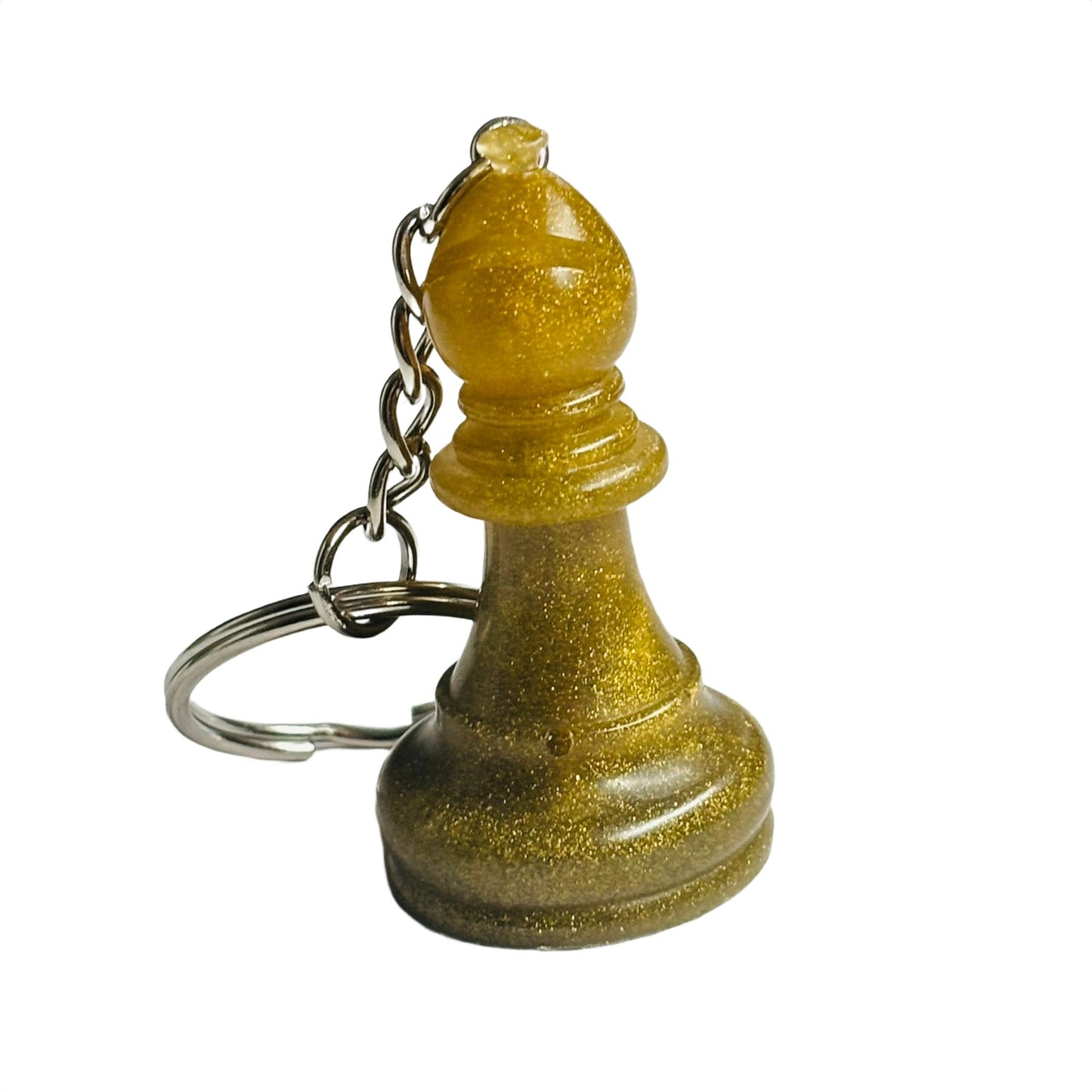 Dirty Yellow Bishop - Handmade Resin Keychain