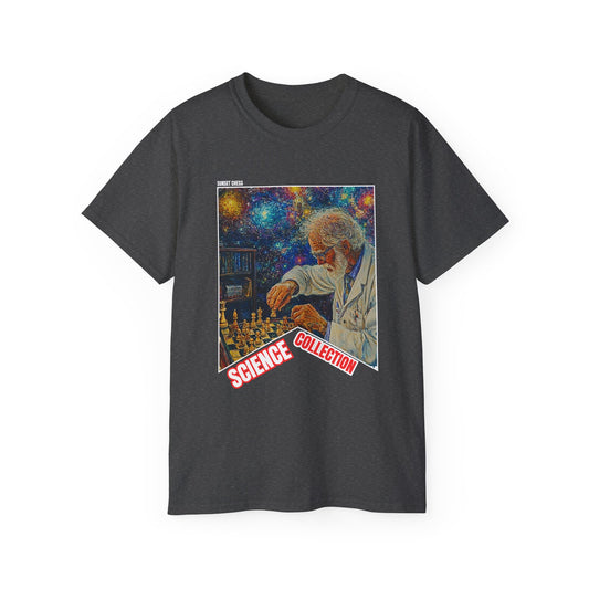 Old Scientist - Black Chess T Shirt