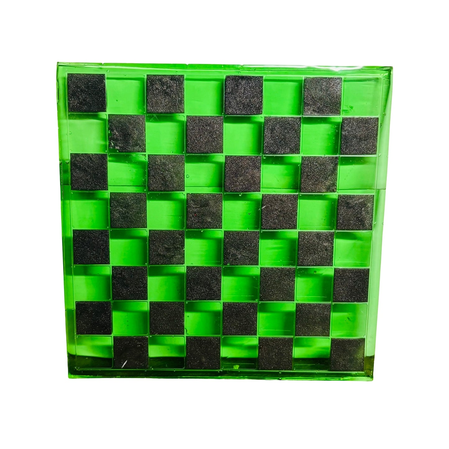 Translucent Green - Resin Chess Board