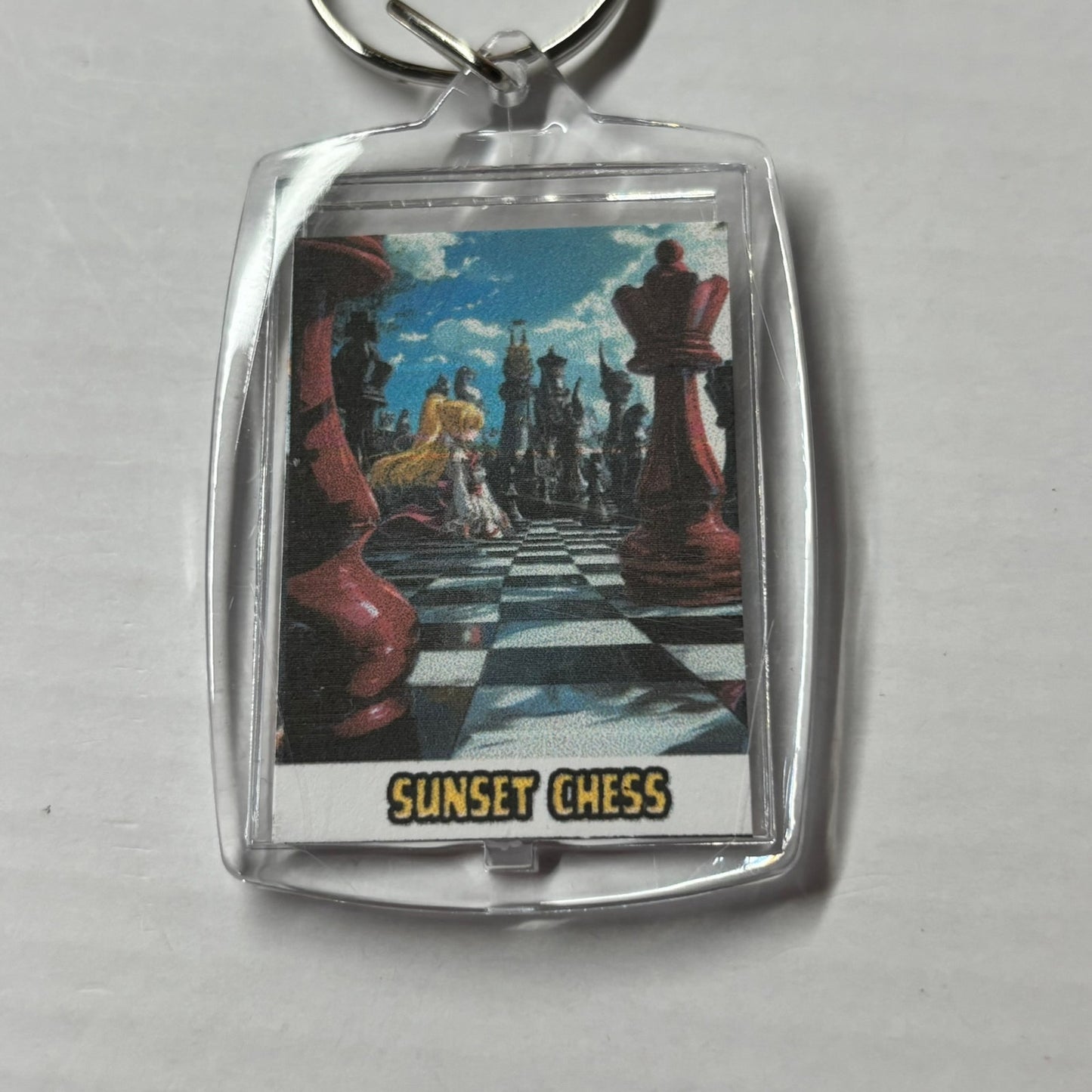 The Battle - Chess  Photo Keychain