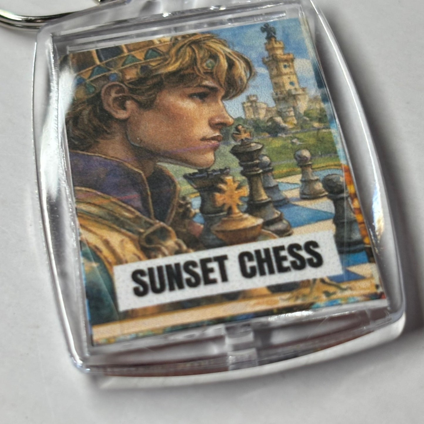 Young Prince - Chess  Photo Keychain