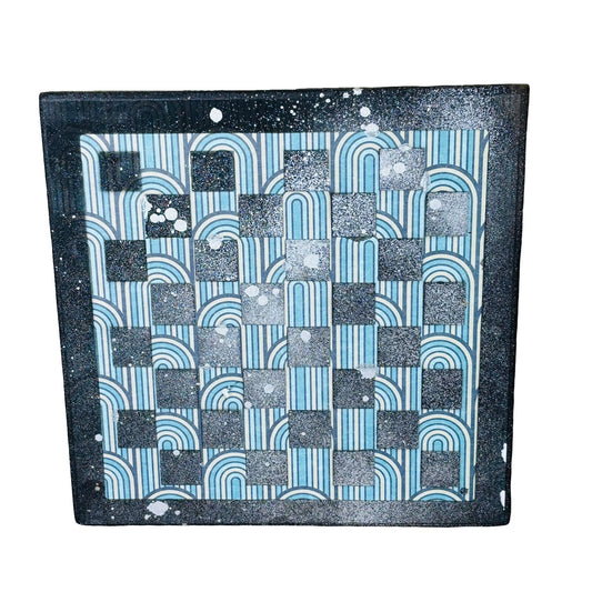 Chrome Vintage Green- Scrapbook Chess Board