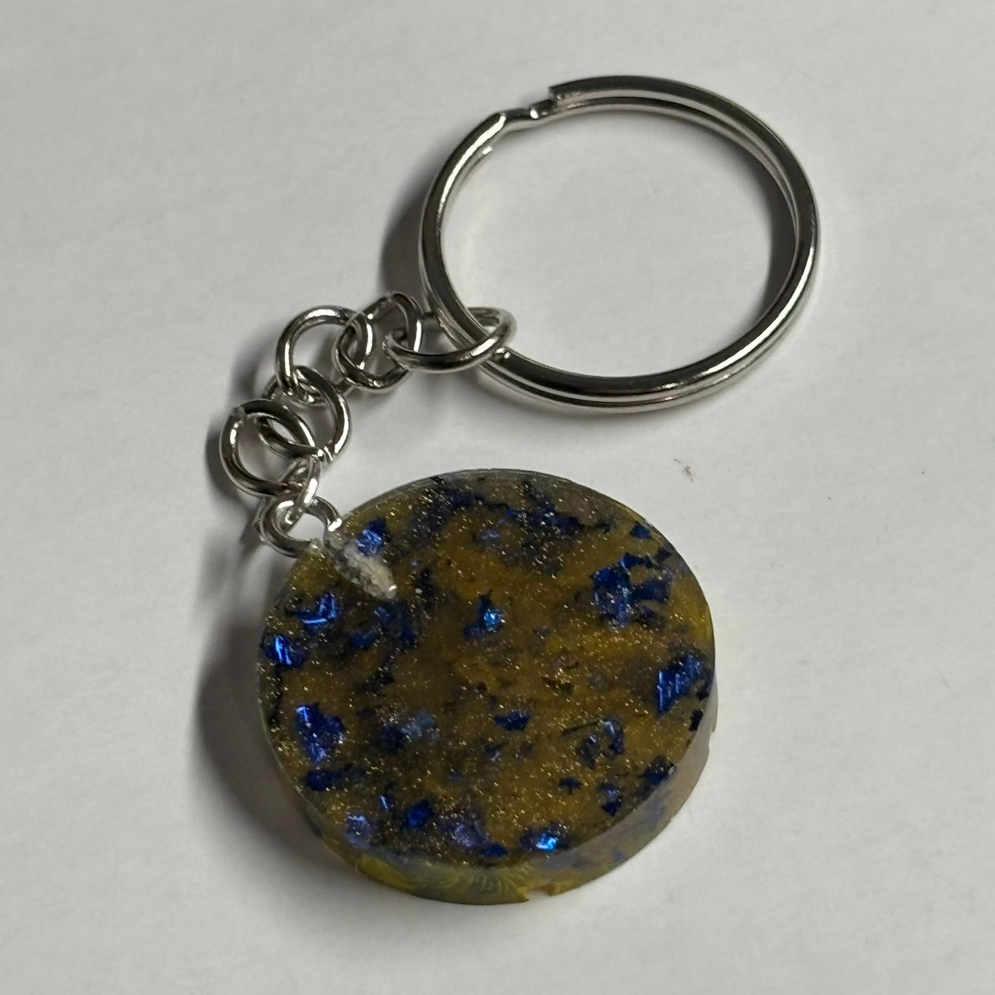 Army Green Yellow Knight - Handmade Resin Keychain