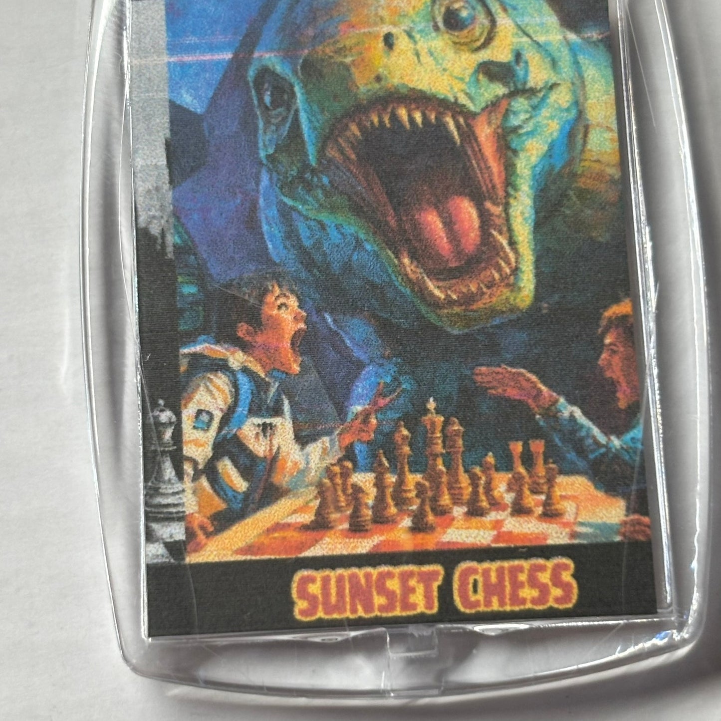 Crazy Alien - Chess  Photo Keychain