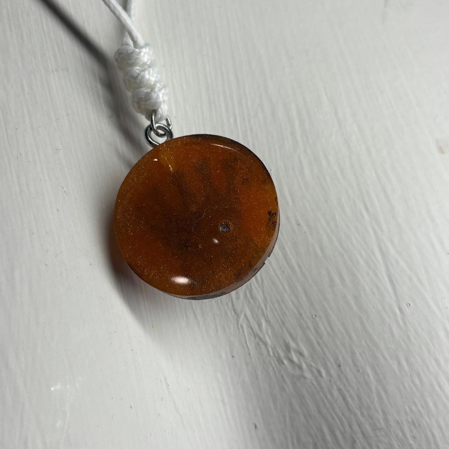 Bronze Dark Queen - Handmade Resin Chess Necklace