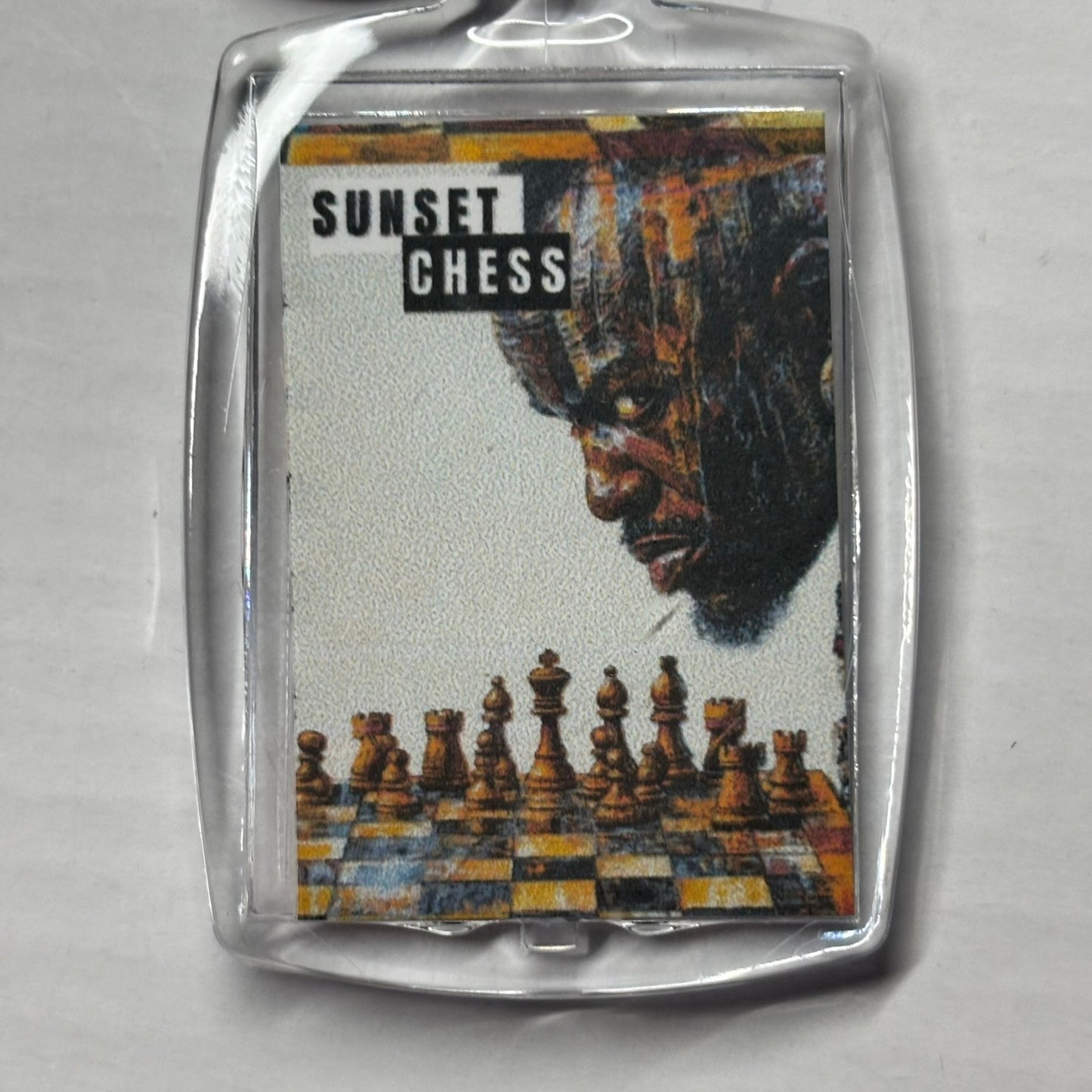 The Leader - Chess  Photo Keychain