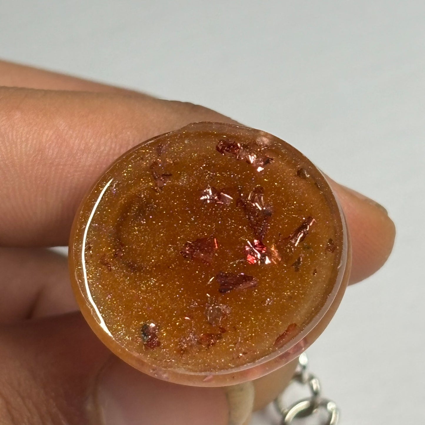 Caramel Orange King - Handmade Resin Keychain