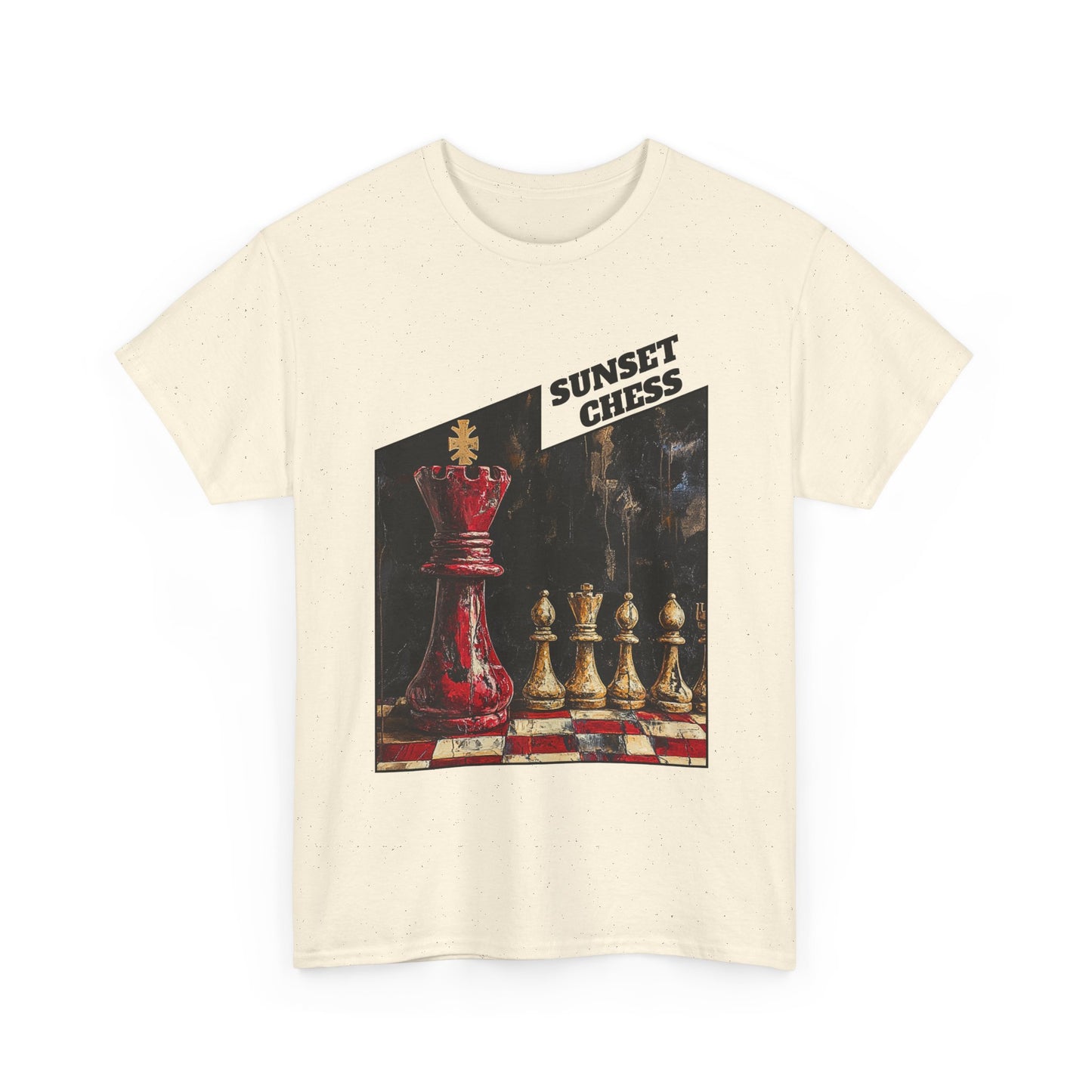 King & His Minions  - Natural Tan Chess T Shirt