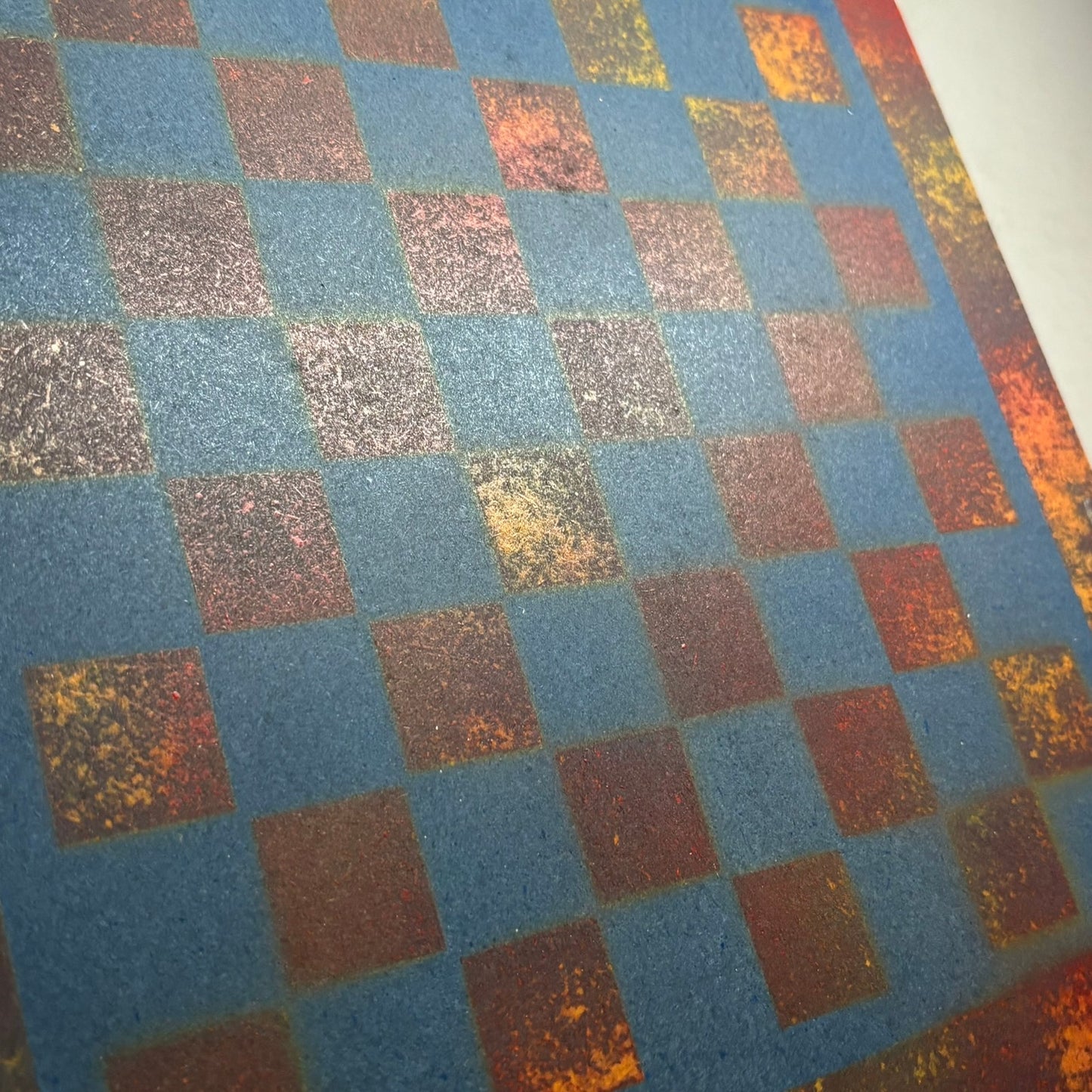 Rustic Navy Blue - Painted Chess Board